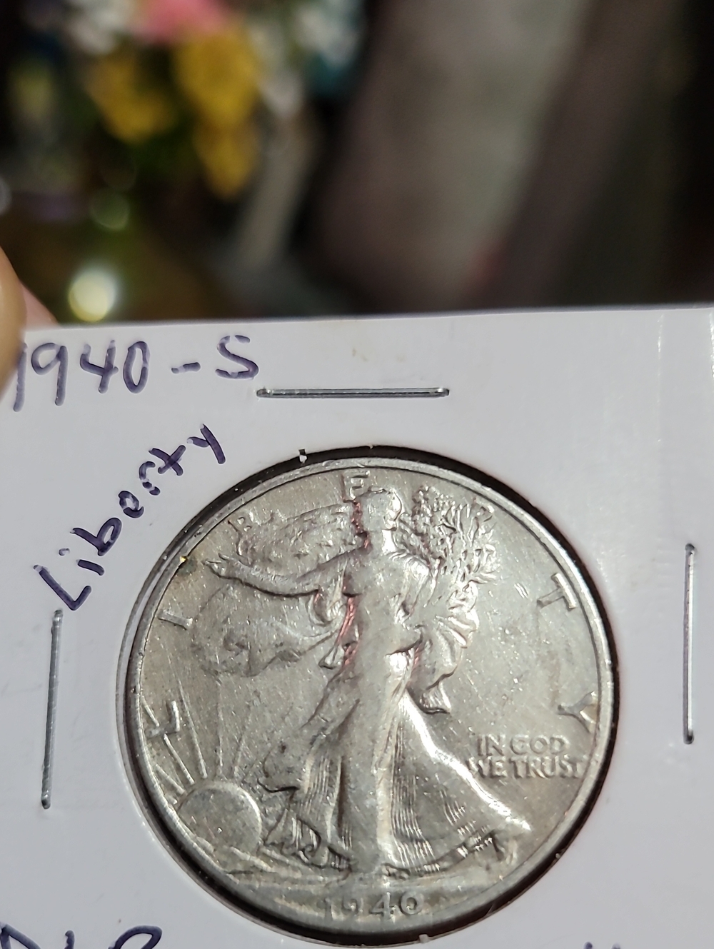 1940-S Walking Liberty Half Dollar - 90% Silver. Collectable. Investment.